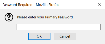 Логин и пароль Firefox. X passwords